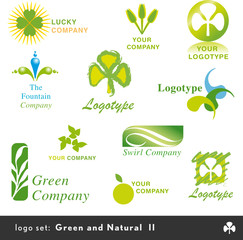 11 green and floral logos vol. II
