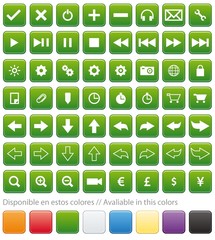 Icons for aplication web Green