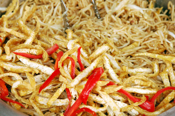 Fried glass noodle