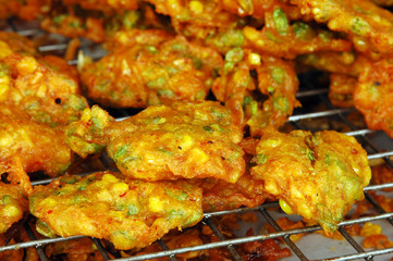 Fried corn in Phuket Vegetarian Festival