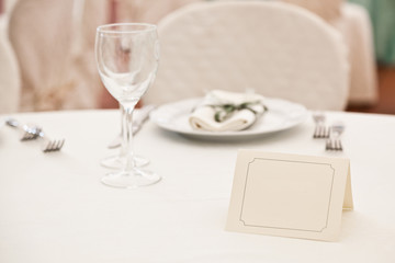 Booked Place in Elegant Restaurant
