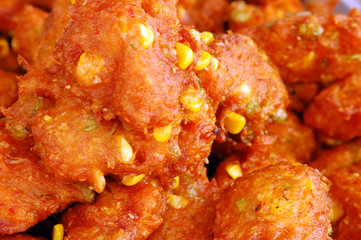 Fried corn in Phuket Vegetarian Festival