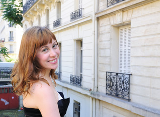 Fototapeta premium Outdoor portrait young woman