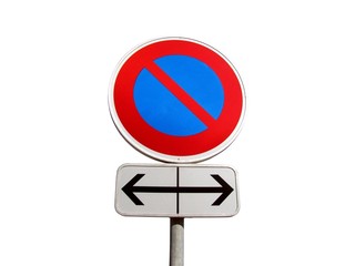 Panneau de stationnement interdit