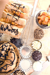 Photo of sweets, batch and nuts
