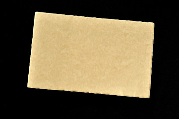Biglietto di carta pergamena