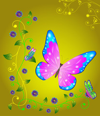 abstraction with butterfly