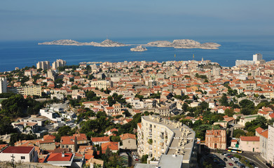 Fototapeta na wymiar Marseille and the islands