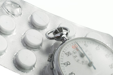 stopwatch with medicine