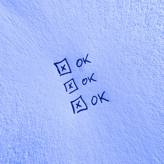 checklist OK
