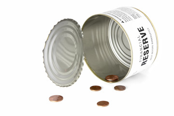 Financial reserve depleted