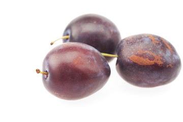 plum isolated on white