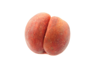 Peach isolated on white