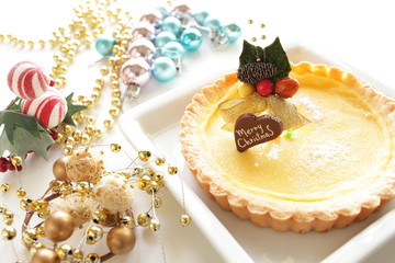Christmas cheese tart