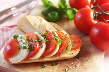 Caprese on White Bread