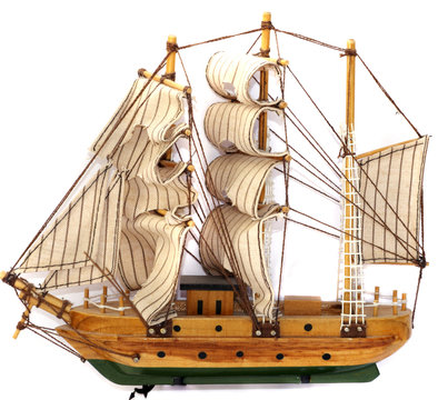 Model of sail boat