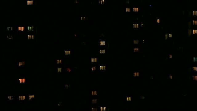 Night time lapse in dormitory area
