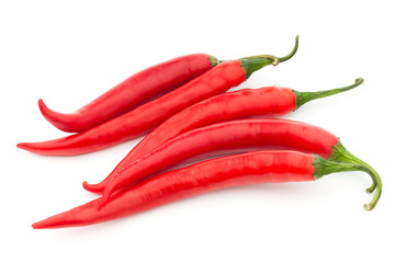 Chili pepper isolated on white background