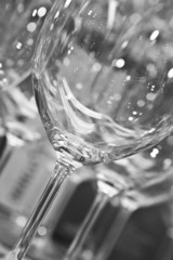 empty wine glasses