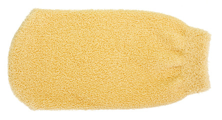 Natural textile bath hand sponge
