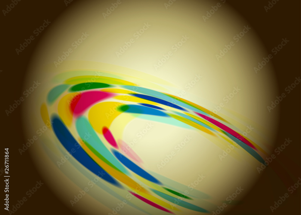 Leinwandbilder abstract retro background with a colored rotating circles