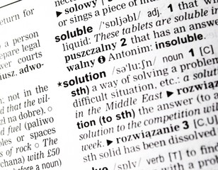 Focus on the word solution
