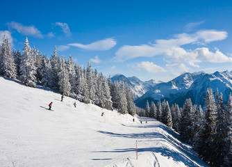 Fototapeta na wymiar Schladming ośrodek narciarski. Austria