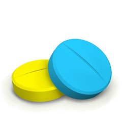 colorful vector pills
