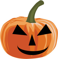 Pumpkin - halloween, vector illustration