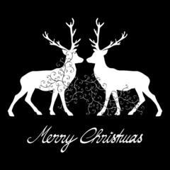Merry Christmas - Hirsche