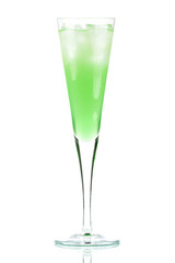 Mint Champagne alcohol cocktail