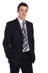 businessman isolated on white