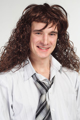 Party funny businessman isolated