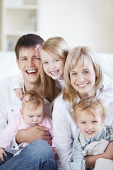 Obraz premium Laughing family