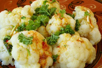 Moroccan cauliflower with Chermoula