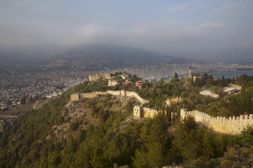Fototapeta na wymiar alanya castle view