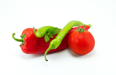 Peppers and Tomatoe