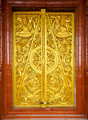 thai style temple door