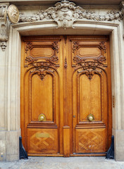 Door made of wood