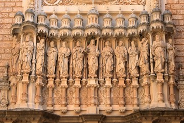 Montserrat monastery sculptures