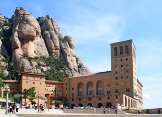 Montserrat monastery facade