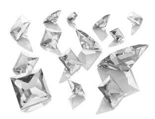 Array of Square White Diamonds