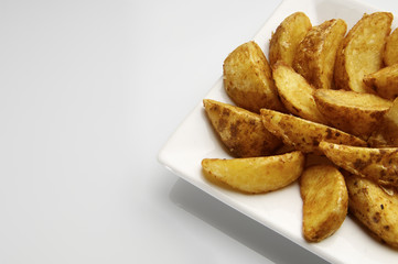 fried potato wedges