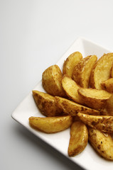 fried potato wedges