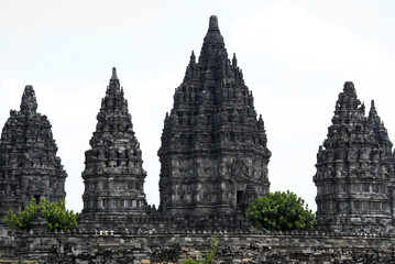 Fototapeta premium prambanan temples yogyakarta java indonesia