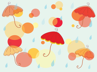 Umbrella abstract background