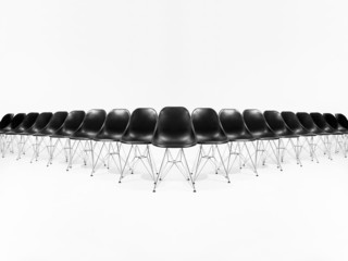 Formation of black chairs