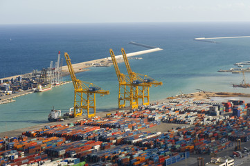 Fototapeta premium Port in the Barcelona