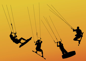 kitesurfers
