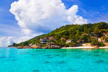 Hotel at tropical beach